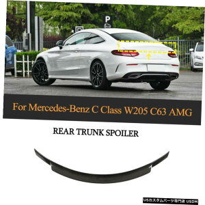 GAp[c J[{t@Co[AX|C[̂߂ɃZfXxcCNXC205 C63 AMGN[y2015N2019N Carbon Fiber Rear Spoiler For Mercedes Benz C Class C205 C63 AMG Coupe 2015-2019