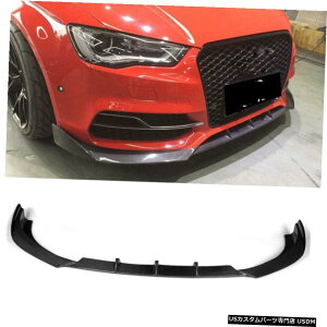 GAp[c AEfBS3Z_13-16pJ[{t@Co[tg`X|C[op[JbvbvXvb^ Carbon Fiber Front Chin Bumper Spoiler Cup Lip Splitter for Audi S3 Sedan 13-16