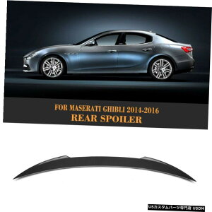 GAp[c J[{t@Co[AgNX|C[ECObv́A}ZeBWuZ_2014N2016N̂߂ɍ܂ Carbon Fiber Rear Trunk Spoiler Wing Lip fit for Maserati Ghibli Sedan 2