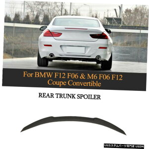 GAp[c J[{t@Co[AgNX|C[bvEBÔ߂BMW 6V[Y06 F13 201218F12 Carbon Fiber Rear Trunk Spoiler Lip Wing For BMW 6 Series 06 F13 2012-18 Non F12