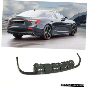 GAp[c J[{t@Co[Aop[̃fBt[U[bvLbg̃}ZeBWuM157 201416 Carbon Fiber Rear Bumper Lower Diffuser Lip Kit For Maserati Ghibli M157 2014-16