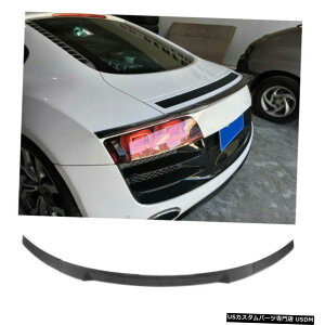 GAp[c AEfBR8 V8 V10 2007N2015NYf@ۗp3PCSAu[ggNX|C[ECObv 3PCS Rear Boot Trunk Spoiler Wing Lip for Audi R8 V8 V10 2007-2015 Carbon Fiber