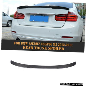 GAp[c BMW F30 F80 M3 201217J[{t@Co[AgNu[cbvE[VOX|C[ECOɂ for BMW F30 F80 M3 2012-17 Carbon Fiber Rear Trunk Boot Lip Racing Spoiler Wing
