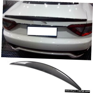 GAp[c J[{t@Co[AgNX|C[u[cECOɂĂ̓}ZeBOc[XN[y814 Carbon Fiber Rear Trunk Boot Spoiler Wing For Maserati Gran Turismo Coupe 08-14