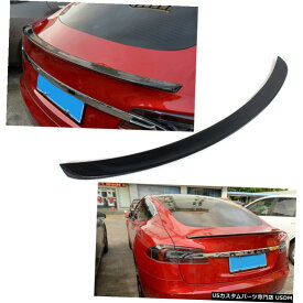 エアロパーツ カーボンファイバーリアトランクスポイラーテールウイングリップフィット感のためのテスラモデルS 2012年から2019年 Carbon Fiber Rear Trunk Spoiler Tail Wing Lip Fit For Tesla Model S 2012-2019