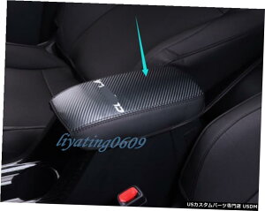 GAp[c g^J[2019̂߂ɃJ[{t@Co[U[A[Xg{bNXJo[g Carbon Fiber leather Armrest Box Decorative Cover Trim For Toyota Corolla 2019