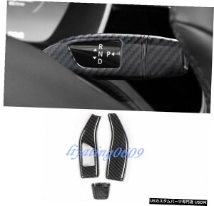 GAp[c 3PCS ABSJ[{t@Co[EMAEo[Jo[ĝ߂ɃeXfX S 2016N2018N 3PCS ABS Carbon Fiber Gear Lever Cover Trim For Tesla Model X S 2016-2018