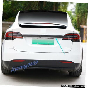 �G�A���p�[�c �J�[�{���t�@�C�o�[���A�g�����N�e�[���Q�[�g�����I�ȃX�g���b�v�̃g�����̂��߂Ƀe�X�����f��X 2016����18 Carbon Fiber Rear Trunk Tailgate Decorative Strip Trim For Tesla Model X 2016-18