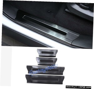 GAp[c 4PubN`^TChhAVK[hv[gĝ߂ɃW[o[X|[c14-18 4P Black titanium Side Door Sill Guards Plate Trim For Range Rover Sport 14-18