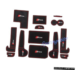 GAp[c 13PCSmXbvpbh̃}bĝ߂ɃAEfBA6 C7 2016N2018N 13PCS Inner Door Gate Non-slip Pad Mat For Audi A6 C7 2016-2018