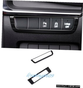 GAp[c ubN`^wbhCgXCb`{^Jo[ĝ߂Ƀ}c_3ANZ2019 2020 Black titanium Headlight Switch Button Cover Trim For Mazda 3 Axela 2019 2020