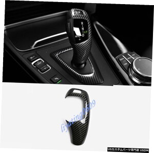 GAp[c J[{t@Co[X^CMAo[VtgmuJo[ĝ߂BMW F10 5V[Y11-17 Carbon Fiber Style Gear Lever Shift Knob Cover Trim For BMW F10 5 Series 11-17
