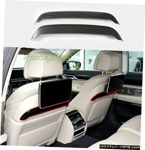 �G�A���p�[�c ���J�[�{���t�@�C�o�[���A�V�[�g�o�b�N�p�l���J�o�[�g�����̂��߂�BMW 7�V���[�YG11 G12 16-19 Real Carbon Fiber Rear Seat Back Panel Cover Trim For BMW 7 Series G11 G12 16-19 �y���s�A���i�z
