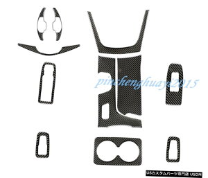 GAp[c 11PCSJ[{t@Co[J[Ci[LbgJo[gɂĂ̓LfbNXT5 2016N2019N 11PCS Real Carbon Fiber Car Inner Kit Cover Trim For Cadillac XT5 2016-2019