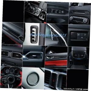 GAp[c 27PCSJ[{t@Co[J[CeALbgJo[ĝ߂Ƀ}c_CX5 CX5 2017N2019N 27PCS Carbon Fiber Car Interior Kit Cover Trim For Mazda CX-5 CX5 2017-2019