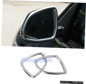 GAp[c N[obN~[J̔Jo[ĝ߂BMW X5F15X6F16 2015N2018N Chrome Rearview Mirror Rain Eyebrow Cover Trim For BMW X5 F15 X6 F16 2015-2018