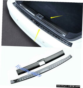 GAp[c ubN`^Aop[K[hVveN^[v[gĝ߂ɃAEfBA3 8V 14-18 Black titanium Rear Bumper Guard Sill Protector Plate Trim For Audi A3 8V 14-18