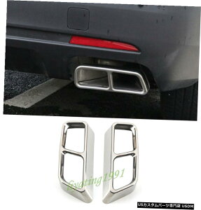 GAp[c 2PCSXeXAGL][Xg}t[[pCṽLfbNXT5 2016N2019N 2PCS Stainless Rear Exhaust Muffler Tip End Pipe For Cadillac XT5 2016-2019