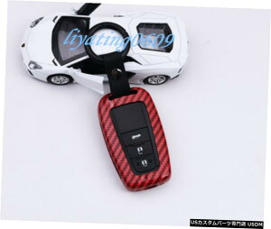 GAp[c bhJ[{t@Co[[gL[P[XtHuVFL[Jo[tBbĝ߂̃g^J[2019 Red Carbon Fiber Remote Key Case Fob Shell Key Cover Fit For Toyota Corolla 2019