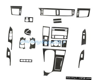 GAp[c 24PCSJ[{t@Co[J[Ci[LbgJo[ĝ߂ɃNTXCT 200h2011N2017N 24PCS Real Carbon Fiber Car Inner Kit Cover Trim For Lexus CT 200h 2011-2017