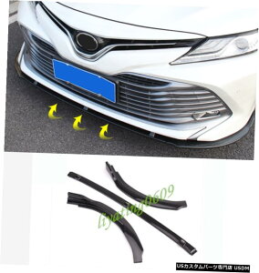 GAp[c J[{t@Co[tgop[`bvX|C[ی̂߂̃g^J201819 Carbon Fiber Front Bumper Chin Lip Spoiler Protection For Toyota Camry 2018-19