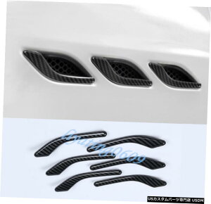 GAp[c }ZeBWu2014-2017ɂĂ6PCSJ[{t@Co[TChEBOGA[xgtF_[Jo[ 6PCS Carbon Fiber Side Wing Air Vent Fender Cover For Maserati Ghibli 2014-2017