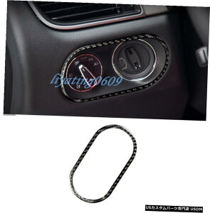GAp[c J[{t@Co[wbhCgXCb`̃{^t[ĝ߂Ƀ|VFE}J14-19 Real Carbon Fiber Headlight Switch Button Frame Trim For Porsche Macan 14-19
