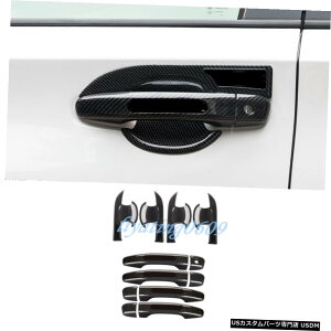 GAp[c 12PCSJ[{t@Co[O̎Ԃ̃hAnh{EJo[ĝ߂Ƀz_AR[h18-19 12PCS Carbon Fiber Outer Car Door Handle Bowl Cover Trim For Honda Accord 18-19
