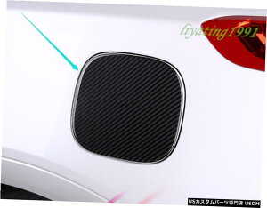 GAp[c J[{t@Co[R^NLbvy{bNXJo[gɂĂ̓LfbNXT5 201619 Real Carbon Fiber Fuel Tank Cap Gas Oil Box Cover Trim For Cadillac XT5 2016-19