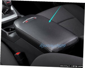 GAp[c J[{t@Co[vg^RAV4 19-20̂߂ɎԃA[Xg{bNXJo[g Carbon Fiber leather Car Armrest Box Decorative Cover Trim For Toyota RAV4 19-20