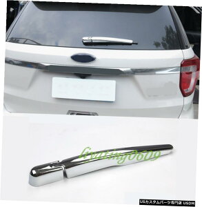 GAp[c tH[hGNXv[[2016-2018ɂĂ2PCSN[AEBhẺJCp[u[hJo[g 2PCS Chrome Rear Window Rain Wiper Blade Cover Trim For Ford Explorer 2016-2018