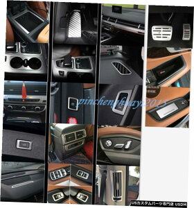GAp[c 36PCSXeX+ ABSCi[J[CeALbgJo[ĝ߂ɃAEfBQ7 2016N2019N 36PCS Stainless+ABS Inner Car Interior Kit Cover Trim For Audi Q7 2016-2019