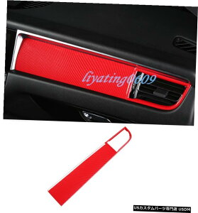 GAp[c |VFE}J2019̂߂ɃbhJ[{t@Co[_bV{[hZ^[R\[Jo[g Red Carbon Fiber Dashboard Center Console Cover Trim For Porsche Macan 2019