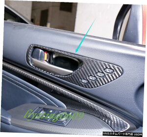 GAp[c ۂ̒Yf@ۃCi[Ԃ̃hÃnht[ĝ߂ɃNTXRC200T / 300 201519 Real Carbon Fiber Inner Car Door Handle Frame Trim For Lexus RC200T/300 2015-19