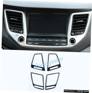 GAp[c q_Cc[\2015-2019̂߂ɃJ[{t@Co[tgGA[xgAEgbgJo[g Carbon Fiber Front Air Vent Outlet Cover Trim For Hyundai Tucson 2015-2019