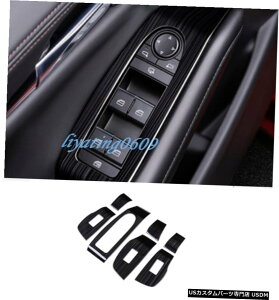 GAp[c ubN`^J[EBhEXCb`plJo[ĝ߂Ƀ}c_3ANZ2019 2020 Black titanium Car Window Switch Panel Cover Trim For Mazda 3 Axela 2019 2020