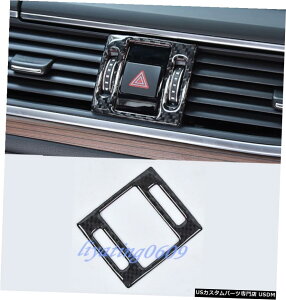 GAp[c {̃J[{t@Co[CgXCb`muJo[ĝ߂ɃAEfBA6 C7x2012N2018N Real Carbon Fiber Warning Light Switch Knob Cover Trim For Audi A6 C7 2012-2018
