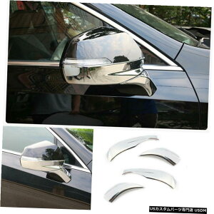 GAp[c ABSN[tBbĝ߂̃LfbNXT4 2018N2020NAr[TChhA~[Xgbvg ABS Chrome Fit For Cadillac XT4 2018-2020 Rear View Side Door Mirror Strip Trim