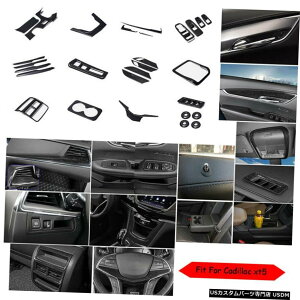 GAp[c LfbNXT5 201619J[CeȂtZbggؖڂ̂߂ For Cadillac XT5 2016-19 Car Interior Decoration Full Set Trim Starry Wood Grain