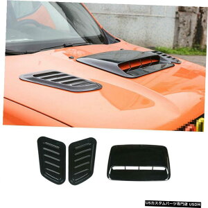 GAp[c tBbĝ߂̃W[vElQ[h2015-2020 ABSubNGWt[hGACbgxgJo[3PCS Fit For Jeep Renegade 2015-2020 ABS Black Engine Hood Air Inlet Vent Cover 3PCS