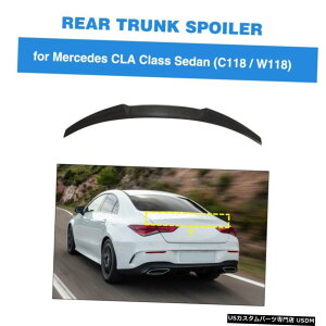 GAp[c ZfXxcCLA200 CLA250 2019N2020NAX|C[gNEBOJ[{t@Co[tBbg Fits Mercedes Benz CLA200 CLA250 2019-2020 Rear Spoiler Trunk Wing Carbon Fiber