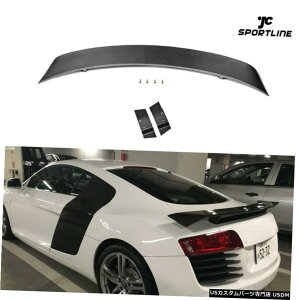 GAp[c AEfBR8 2008N2015NAgNX|C[u[gEBOBodykitbvJ[{t@Co[tBbg Fits Audi R8 2008-2015 Rear Trunk Boot Spoiler Wing Bodykit Lip Carbon Fiber
