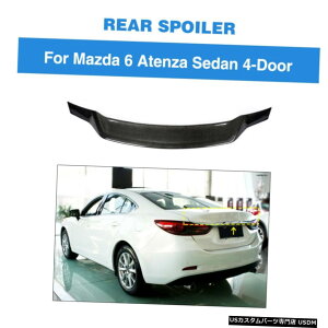 GAp[c }c_6AeUZ_2014N2019NAX|C[gNu[gwiingJ[{t@Co[̏ꍇ For Mazda 6 Atenza Sedan 2014-2019 Rear Spoiler Trunk Boot Wiing Carbon Fiber