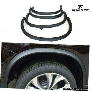 GAp[c 2014-2016 BMW X5 F15 PPubN̂߂4PCStF_[tALbgzC[A[`Jo[g 4PCS Fender Flare Kit Wheel Arch Cover Trim for 2014-2016 BMW X5 F15 PP Black