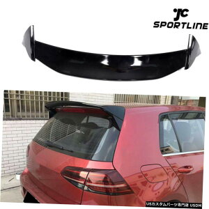 GAp[c tHNX[QVW Golf7 MK7 MK7.5 GTI 14-18A[tX|C[EBhEEBOubNtBbg Fits Volkswagen VW Golf7 MK7 MK7.5 GTI 14-18 Rear Roof Spoiler Window Wing Black
