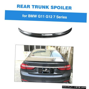 �G�A���p�[�c �t�B�b�g���̂��߂�BMW 740i 7Series 750I 760i 16-18���A�g�����N�X�|�C���[�E�C���O�J�[�{���t�@�C�o�[ Fit For BMW 7Series 740i 750i 760i 16-18 Rear Trunk Spoiler Wing Carbon Fiber �y���s�A���i�z
