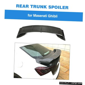 GAp[c tBbĝ߂̃}ZeBWu14-19AgNX|C[u[gEBOJ[{t@Co[C Fit For Maserati Ghibli 14-19 Rear Trunk Spoiler Boot Wing Carbon Fiber Refit