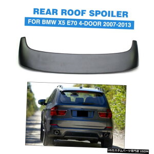 GAp[c BMW X5 E70 2007N2013NA[tX|C[EBhEECObv}bgubN̂߂̓K Fit For BMW X5 E70 2007-2013 Rear Roof Spoiler Window Wing Lip Matt Black