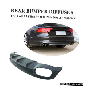 GAp[c AEfBA7 SCS7 11-14A7̖hAfBt[U[bvX|C[ Unpainted Rear Diffuser Lip spoiler for Audi A7 S line S7 11-14 Non A7 Standard