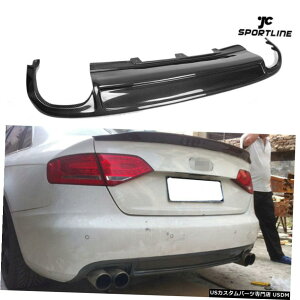 GAp[c AEfBA4 B8̂߂̃J[{t@Co[Aop[fBt[U[NbhAEgbgX|C[2009N2012N Carbon Fiber Rear Bumper Diffuser Quad Outlet Spoiler for Audi A4 B8 2009-20